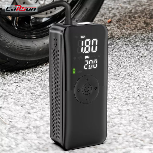 Portable Electric Air Pump with Digital Display