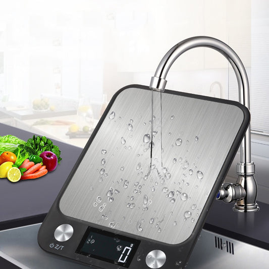 Electronic Digital Scales Stainless Steel Design for Cooking and Baking 15Kg/1g Weighing Food